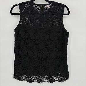 Nanette Lepore Top Women Small Blouse Lace Crochet Whimsigoth Dark Fairy